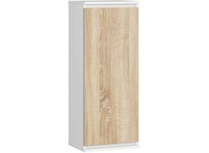 5907512210055 - Akord - Schaufenster Schrank an der Wand hängen 40 cm Matte System ohne weißes Griff   Sonoma Oak 3 Regale 1 Türen1