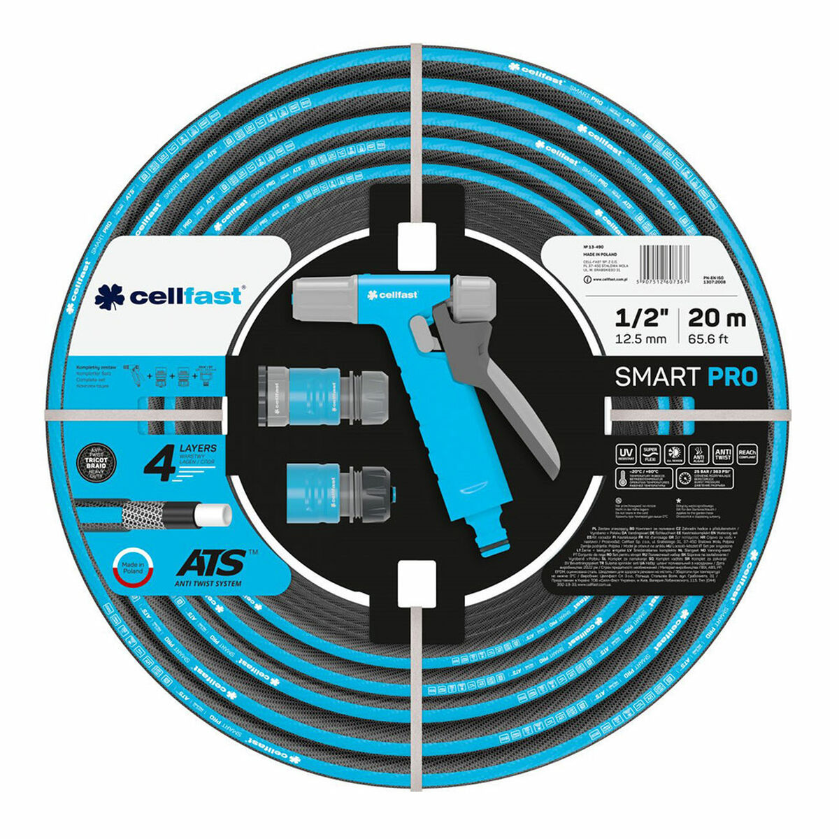 5907512607367 - Schlauch mit Zubehörset Smart Pro Ats PVC 20 m Ø 125 mm