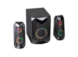 5907512864722 - 2x Lautsprecher + Subwoofer - Bluetooth - RGB-Beleuchtung