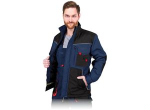 5907522963835 - Leber&hollmann - Winter Arbeitsjacke mit Warmfutter 270 g m² Dunkelblau l - Grau