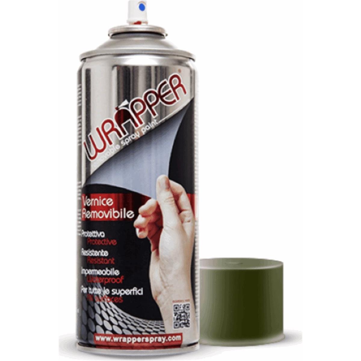 5907547716980 - Entfernbare Sprühfarbe Wrapper Olivgrün 400ml - Schutz und Versiegelung für Metalle Kunststoff Aluminium und mehr