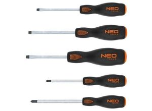 5907558412857 - Neo Tools - 5 tlg Schraubendreher Set aus S2-Stahl 25 Jahre Garantie