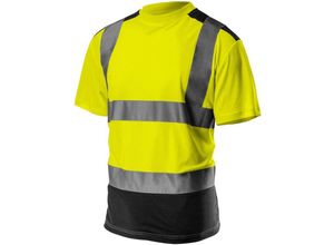 5907558429428 - Warnschutz T-Shirt Kurzarm in zwei Farben gelb XXL - Schwarz