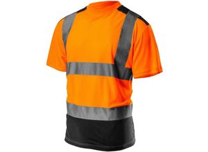 5907558429435 - Warnschutz T-Shirt Kurzarm in zwei Farben orange S - Schwarz