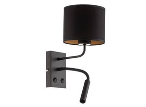 5907565934878 - Wandlampe Soho zylindrisch Leselicht schwarz gold