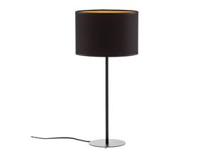 5907565934977 - Tischleuchte Soho zylindrisch 56cm schwarz gold