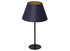 5907565935790 - Tischleuchte Soho konisch Höhe 56cm blau gold