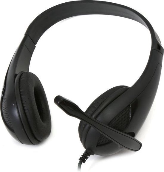 5907595426756 - Platinet FH4008B - Stereo-Headset - weiche Ohrmuscheln - langes Kabel - mit Mikrofon - Schwarz