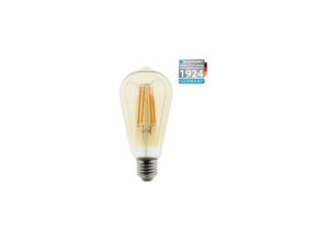 5907622673825 - Blaupunkt LED-Glühlampe E27 ST64 8 W bernsteinfarbenes Glas dimmbar