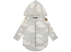 5907643946502 - Dear Sophie - Kapuzen-Sweatjacke DREAMLAND AOP in grey Gr134 140