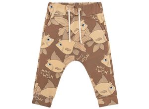 5907643949817 - Dear Sophie - Sweathose GOLDFISH AOP in brown Gr134 140