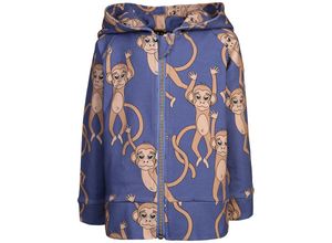 5907643958819 - Dear Sophie - Kapuzen-Sweatjacke MONKEY in blue Gr98 104