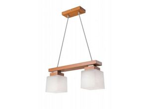 5907687410373 - Lamkur Lighting - Lamkur Kubuś Kubus Bar Pendel-Deckenleuchte Glasschirme Rustikal 2x E27