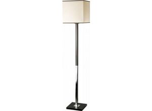 5907687418881 - Lamkur Lighting - Lamkur Amelia Stehlampe mit quadratischem Stoffschirm Wenge 1x E27