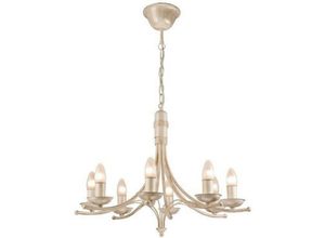 5907687422680 - Lamkur Lighting - Lamkur Luca Traditional Kronleuchter Weiß 8x E14