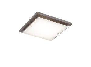 5907687427043 - Lamkur Lighting - Lamkur Square Simple Flush Deckenleuchte Wenge 2x E27