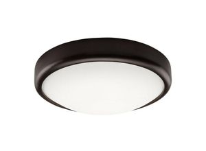 5907687432634 - Lamkur Lighting - Lamkur Round Simple Flush Deckenleuchte Wenge 1x E27