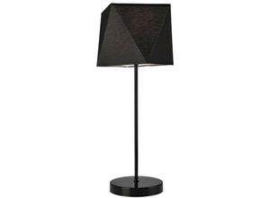 5907687433600 - Lamkur Carla Tischlampe mit Schirm Stoffschirm schwarz 1x E27