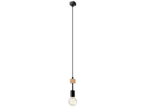 5907687433679 - Lamkur Lighting - Lamkur Orazio Industrial Schlanke Pendel-Deckenleuchten Schwarz 1x E27