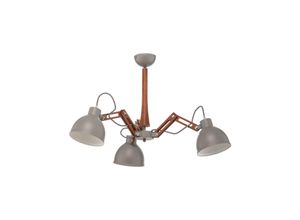 5907687434614 - Lamkur Lighting - Lamkur Marcello Adjustable Mehrarm-Pendel-Deckenleuchte Rustic 3x E27