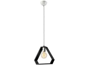 5907687434980 - Lamkur Lighting - Lamkur Drahtgestell-Pendel-Deckenleuchte Wenge 1x E27