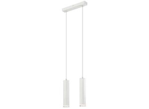 5907687438308 - Lamkur Lighting - Lamkur Franco Stab-Pendel-Deckenleuchte Weiß 2x E27