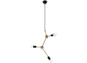 5907687438872 - Lamkur Lighting - Lamkur Alessia Mehrarm-Pendel-Deckenleuchte Gold 3x E27