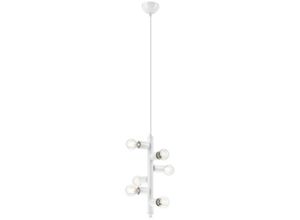 5907687438919 - Lamkur Lighting - Lamkur Linda Modern Mehrarm-Pendel-Deckenleuchte Weiß 6x E27