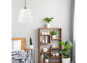 5907687443074 - Hängeleuchte Neily aus Textil weiß