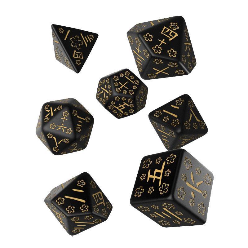 5907699496167 - Q-Workshop QWSSKAN4A - Japanese Dice Set - Deep Night Firefly