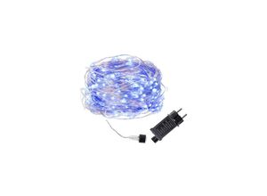 5907719401157 - Springos - LED-Lichterkette mit 100 LEDs 13 m 8 Funktionen Stromversorgung blaues Licht