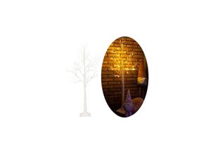 5907719426440 - Leuchtender Baum 120 cm LED-Birke Weihnachtsdekoration