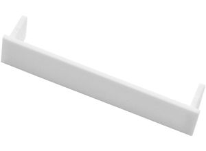 5907737269463 - Gardinenstangen-Endstück 2-Lauf weiß 2 Stk Gardinenstangenendstücke Serie Vorhangschiene Slim Line