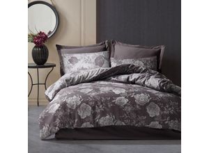 5907761092983 - Baumwollbettwäsche FLORY ANTHRAZIT 160x200 COTTONLOVE JACQUARD