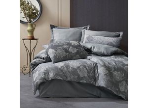 5907761099982 - Baumwollbettwäsche FLORY GREY 220x200 COTTONLOVE JACQUARD