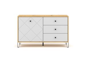 5907763647563 - Sideboard mit 1 Tür und 3 Schubladen L123 cm - Bilbao