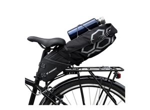 5907769300363 - Wozinsky geräumige Fahrrad Satteltasche Satteltasche groß 12l schwarz (WBB9BK)