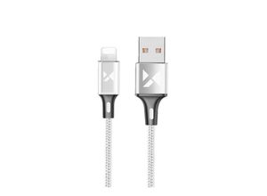 5907769301636 - Ladekabel Lade- und Datenkabel usb Kabel - iPhone Anschluss 24A 1m Weiß - Wozinsky