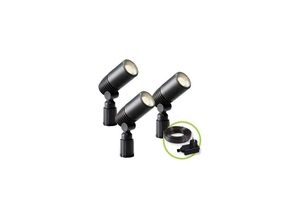 5907800857078 - Garden Lights - alder - strahler - 12 v - 3-tlg - 120 lm - 2 w - 3000 k