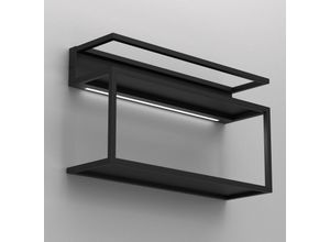 5907812622954 - Wandleuchte Shelf schwarz Stahl 60 cm lang 1 x LED