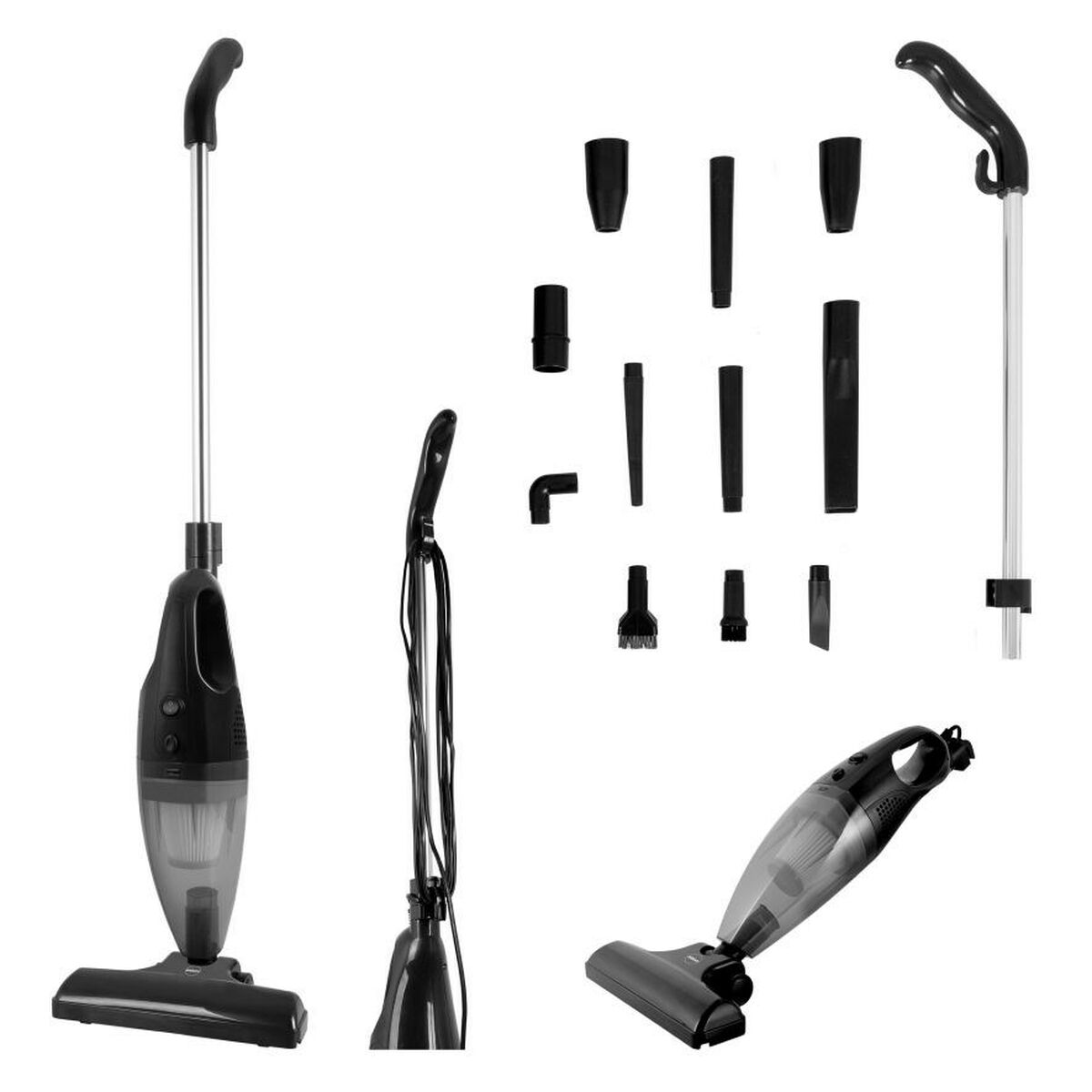 5908277388485 - Kabelloser Staubsauger TWINN Schwarz 500 W 2-in-1 13 Stücke 5908277388485 - Kabelloser Staubsauger TWINN Schwarz 500 W 2-in-1 13 Stücke