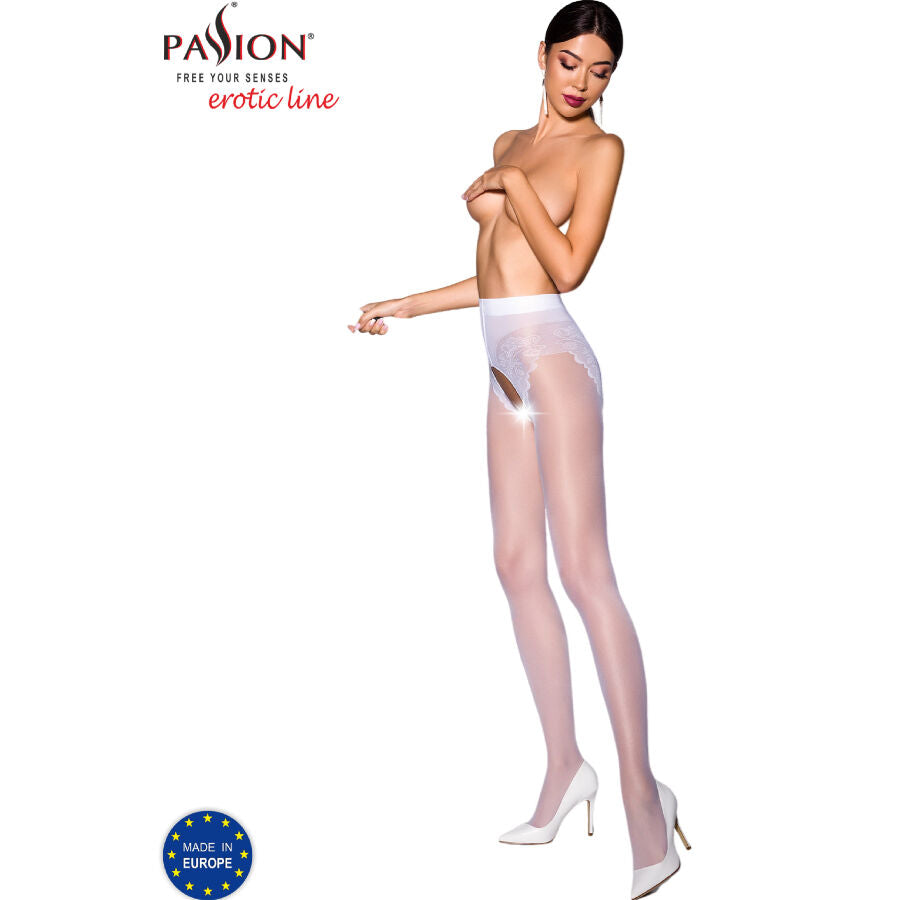 5908305955139 - PASSION - TIOPEN 006 WEISSE STRUMPFHOSE 1 2 30 DEN