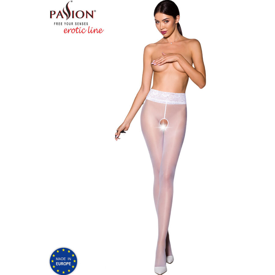 5908305955290 - PASSION - TIOPEN 008 WEISSE STRUMPFHOSE 1 2 30 DEN