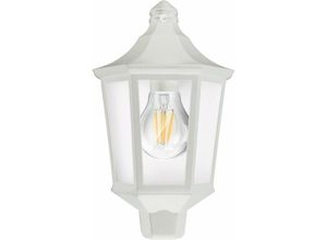 5949097720765 - LED Wandleuchte DUBLIN WL E27 Fassung IP44 Wasserdicht Außenleuchte Lampe mit ästhetischem Design Weiß 5949097720765 - LED Wandleuchte DUBLIN WL E27 Fassung IP44 Wasserdicht Außenleuchte Lampe mit ästhetischem Design Weiß