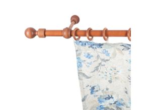 5949127109379 - Gardinenstange »Giro« 1 läufig-läufig Fixmass 28 mm Holz verschiedene Längen und Farben Komplettset