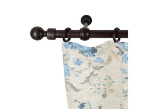 5949127109744 - Gardinenstange »Giro« 1 läufig-läufig Fixmass 28 mm Holz verschiedene Längen und Farben Komplettset