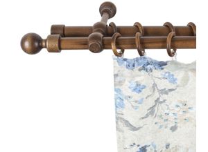 5949127114021 - Gardinenstange Giro Gr 8 braun (walnussfarben) L320cm Holz Gardinenstangen