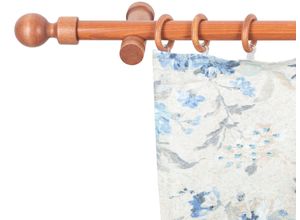 5949127122200 - Gardinenstange »Giro« 1 läufig-läufig Fixmass 28 mm Holz verschiedenen Längen und Farben Komplettset