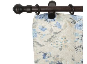 5949127123825 - Gardinenstange »Ares« 1 läufig-läufig Fixmass 28 mm Holz verschiedene Längen und Farben Komplettset