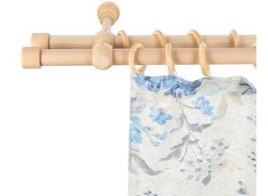 5949127152771 - Gardinenstange »Cafiro« 2 läufig-läufig Fixmass 28 mm Holz verschiedene Längen und Farben Komplettset